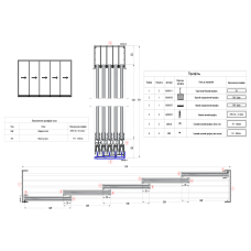 Слайдинг на п'ять створок 600*300 NEW