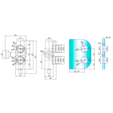 SF-1300C-11 Фітинг верхній з кріпленням в стіну