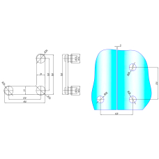 SF-1300D-2Z Фітинг кутовий