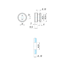 SF-800-3z Склотримач точковий скло-стіна без зеньківки