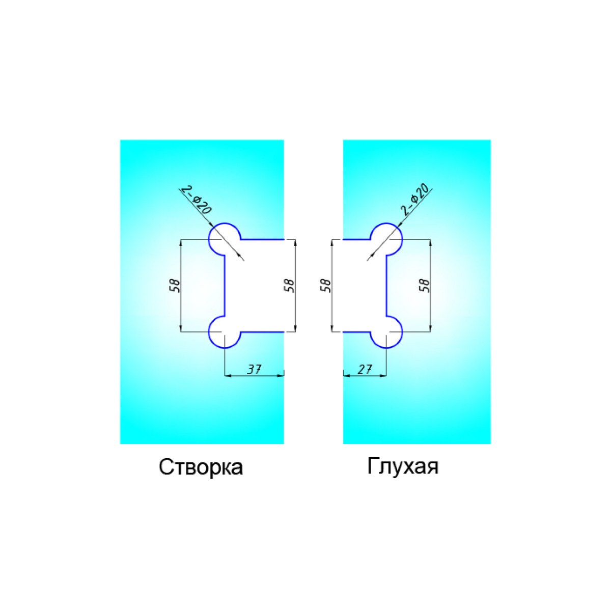 SF-302K Петля скло-скло 135град., SSS