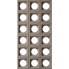 3D панелі Round Hole Grid