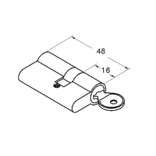 1625 Циліндр ключ-ключ, 611