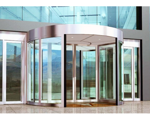 Автоматичні Револьверні Двері з двома створкамі➜Модель KA022