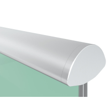 6423 Поручень для скла 6+6, 8+8, 10+10 мм алюмінієвий