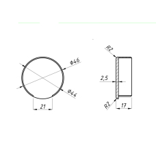 6539TA Заглушка для поручня