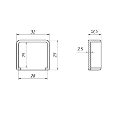 6540K Заглушка для поручня