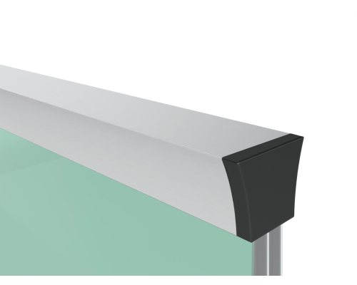 6832 Поручень для скла 6+6, 8+8, 10+10 мм алюмінієвий