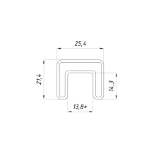 111SF Поручень з матової нержавіючої сталі SUS304