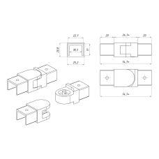 111ВP З' єднувач 180 град. поворотний