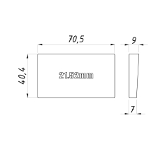 Клин ABEL 21.52 мм