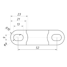 SF-5A Штанга м/о-52мм., L-72мм.