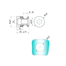 SF-801-2Z Склотримач без зеньківки