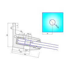 N100 Профіль для скляного навісу 3 м