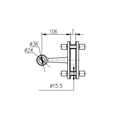 L210A11 Спайдер під ребро жорсткості, SSS