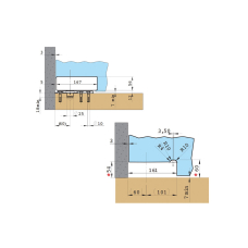 100E10 Нижня петля з доводчиком, 02
