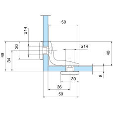 4415 Кріплення скло-скло, 14