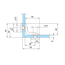 4419 Кріплення скло-скло, 14
