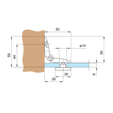 4428 Кріплення стіна-скло без фіксації, 14