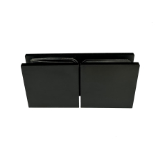 724К BLACK Конектор скло-скло 180 град