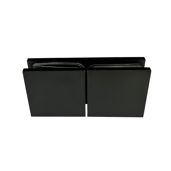 724К BLACK Конектор скло-скло 180 град