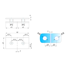 724К BLACK Конектор скло-скло 180 град