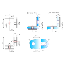 725К Black Конектор скло-скло 90 град