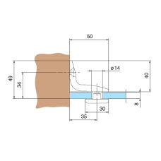 4414 Кріплення стіна-скло, 14