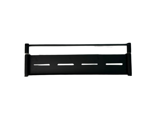  6310-C Поличка чорна з тримачем для рушників 500 мм під скло 8 мм