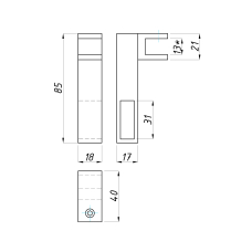 319 SC З'єднання під трубу 30*10 скло-труба