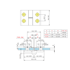 8411NL Петля скло-скло без фіксації ліва, 14
