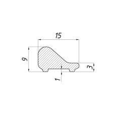 SF-12 Поріг алюмінієвий 8 мм