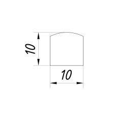 SF-46 Ущільнювач-поріг 10*10мм