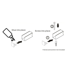 14*20К Заглушка на профіль алюмінієвий полірований анод