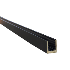 17*14 Профіль алюмінієвий 3м, Black Mat