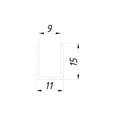 8P08-32 Профиль 15*11мм 