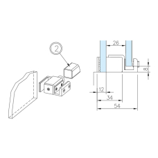 BZQ0 Комплект для разсувної душової кабіни