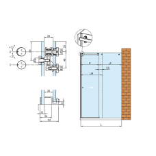 BZQ0 Комплект для разсувної душової кабіни