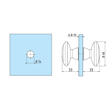 5401 Ручка-кноб (48 мм), 14