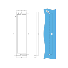 122 Ручка квадратна, PSS 