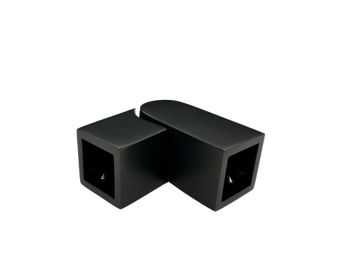 915К BLACK Конектор труба/труба поворотний