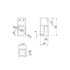 SC-10-19K З'єднувач стіна-труба регулюючий