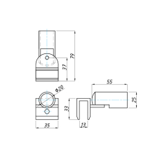 SC-11-19 З'єднувач скло-труба регулюючий