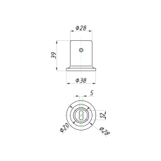SF-907 З'єднувач стіна-труба, CP