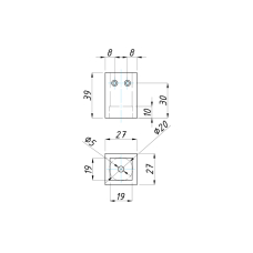 SF-907K З'єднувач стіна-труба, CP