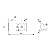 SF-915 Конектор труба-труба поворотний, CP