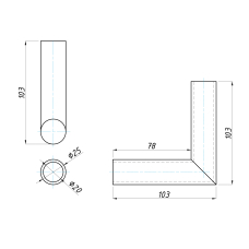 SF-918 З'єднувач труба-труба 90град, CP