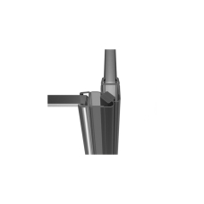 8851KU3-8K-2500 Ущільнювач магнiтний під 90 грд. для скла 6-8 мм, Black