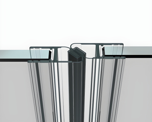 8852KU0-8-2500 Ущільнювач магнiтний під 180 град. для скла 6-8 мм