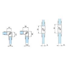 8PT1-60-61 Ущільнювач магнітний під скло 8-10мм, L = 2.5м